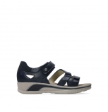 wolky sandales 01055 desh 30870 cuir bleu