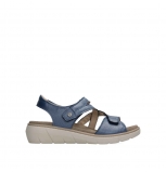 wolky sandales 04106 ikaria 32870 cuir bleu