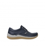 wolky chaussures a lacets 04527 taranta 71870 cuir bleu