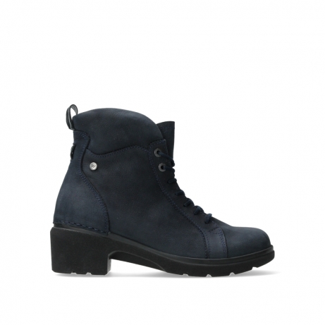 wolky bottines 02780 midi 11800 nubuck bleu