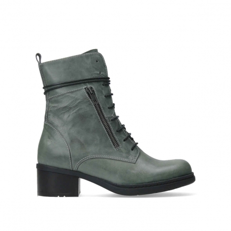 wolky bottes mi hautes 01273 rimbley 37215 cuir gris vert