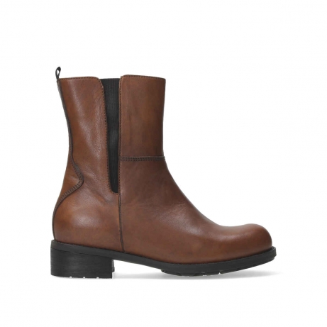 wolky bottes mi hautes 04450 neola hv 20430 cuir cognac