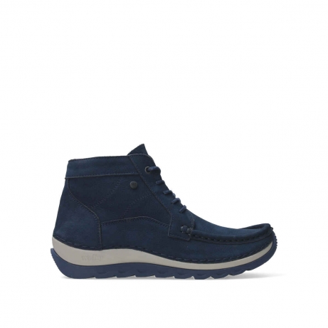 wolky bottines a lacets 04901 salado 11800 nubuck bleu