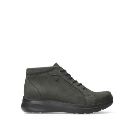 wolky bottines a lacets 05930 lima 11301 nubuck carbone