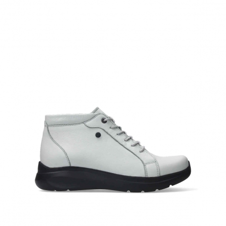 wolky bottines a lacets 05930 lima 20114 cuir blanc de laine