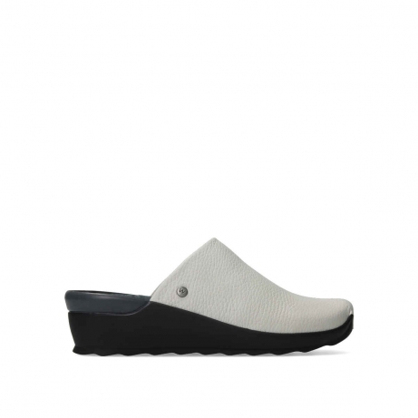 wolky mules 02575 go 71120 cuir blanc creme