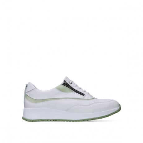 wolky chaussures a lacets 02278 sprint 30174 cuir blanc vert clair