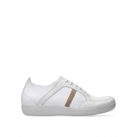 wolky chaussures a lacets 04085 easy going 71101 cuir blanc