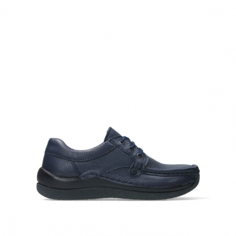 wolky chaussures a lacets 04527 taranta 72800 cuir bleu