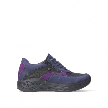 wolky chaussures a lacets 05703 vitality sf 90601 cuir combi stretch violet