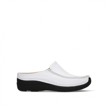 wolky mules 06250 seamy slide 70100 cuir blanc