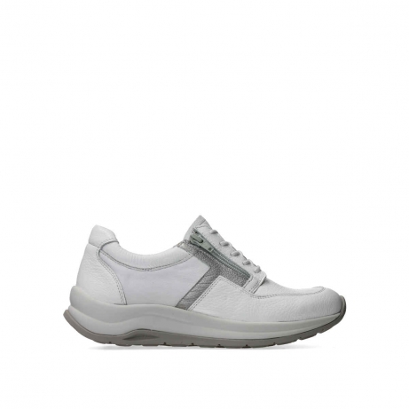 wolky chaussures a lacets 00979 comrie 92103 cuir blanc argent